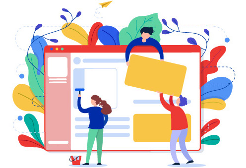 software illustration LMS design illustration